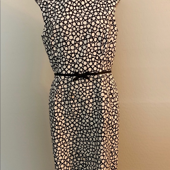Liz Claiborne Black&White Sleveless Pattern Dress - Picture 2 of 8